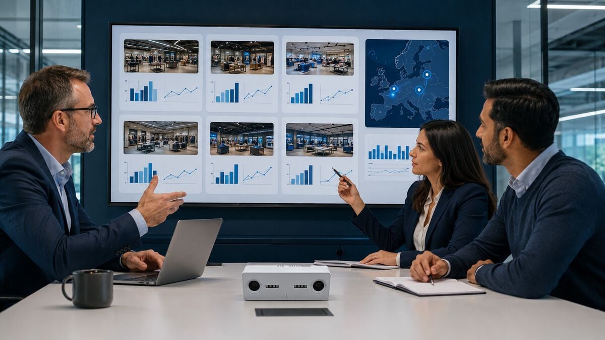 Regional retail team comparing multiple stores in one BoostBI portfolio view